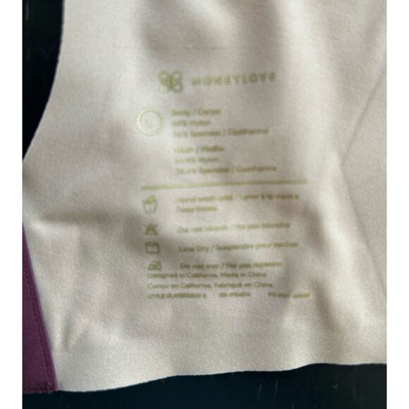 Honeylove Crossover Runway Purple Wireless Bra Size Large - Picture 4 of 6